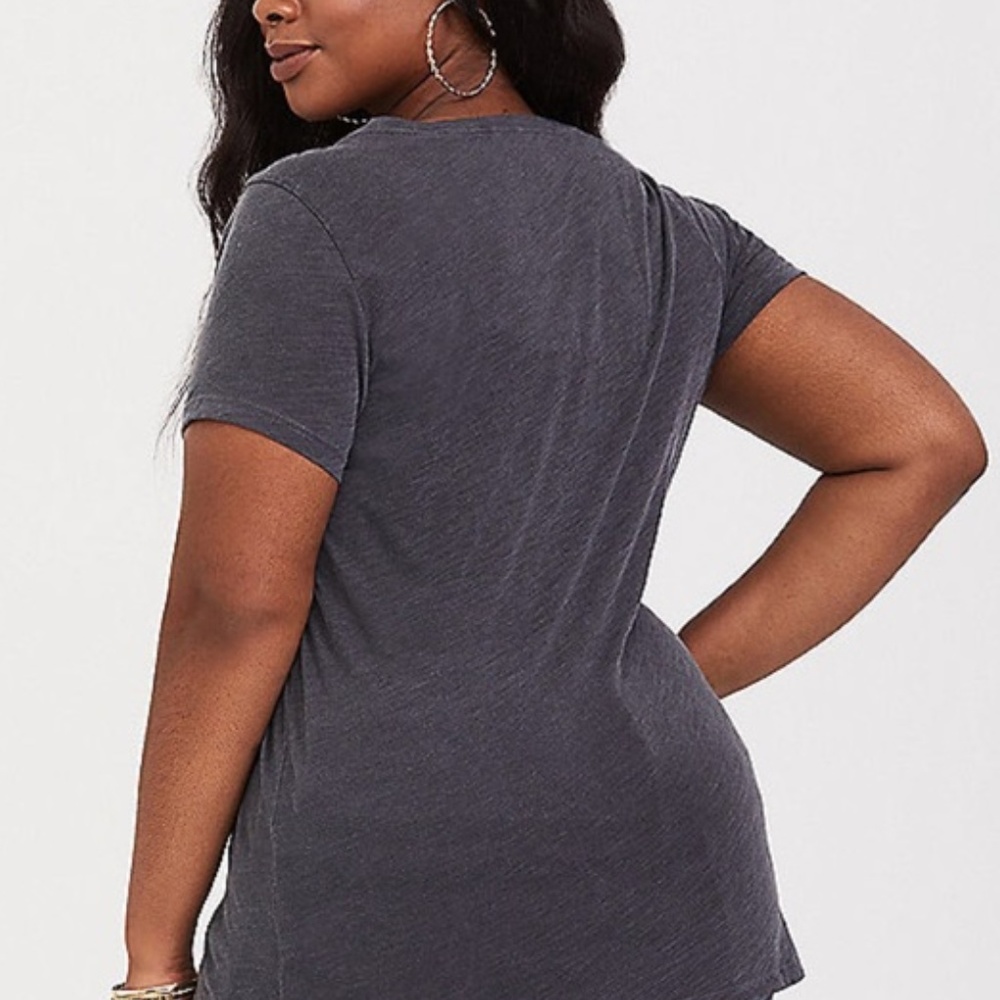 Torrid 1/2/3X T-Shirt Country Sweet Top Grey Rose - Picture 3 of 3